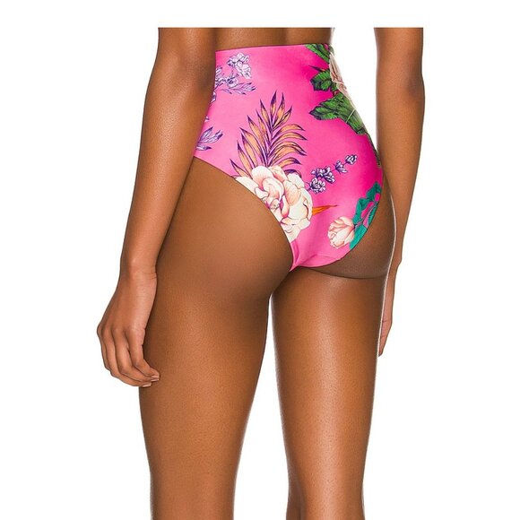 Aqua Bendita x REVOLVE Lily Bikini Bottom in Pink Floral - Picture 2 of 4